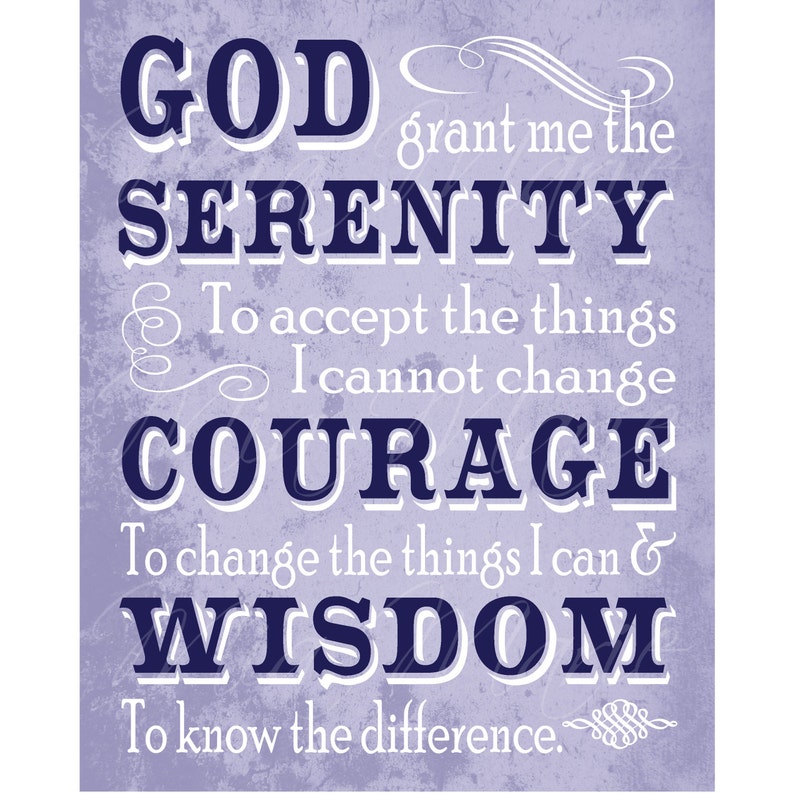 serenity prayer digital print scripture art christian etsy