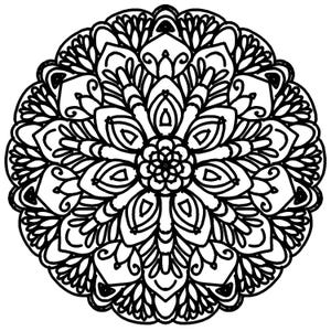 Mandala Coloring Pages digital
