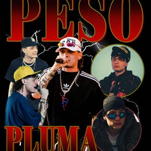 Peso Pluma T Shirt Design PNG Download immediato 300 Dpi