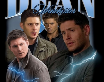 Dean Winchester T Shirt Design PNG Instant Download 300 Dpi