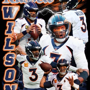Russell Wilson T Shirt Design PNG Instant Download 300 Dpi