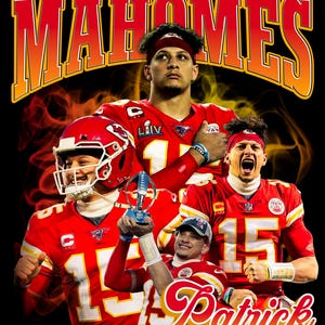 Patrick Mahomes T Shirt Design PNG Instant Download 300 Dpi