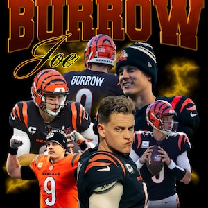 Joe Burrow T Shirt Design PNG Instant Download 300 Dpi