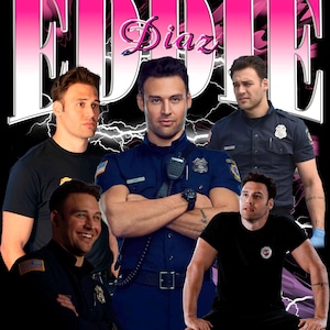 Eddie Diaz T Shirt Design PNG Instant Download 300 Dpi