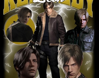 Leon S. Kennedy T Shirt Design PNG Instant Download 300 Dpi