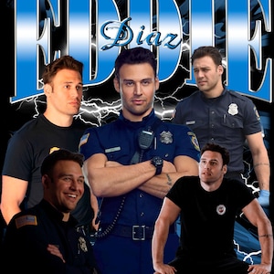 Eddie Diaz T Shirt Design PNG Instant Download 300 Dpi