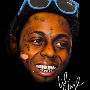 Lil Wayne T Shirt Design PNG Instant Download 300 Dpi