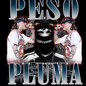 Peso Pluma T Shirt Design PNG Download immediato 300 Dpi