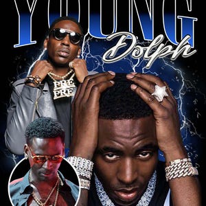 Young Dolph T Shirt Design PNG Instant Download 300 Dpi