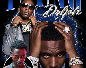 Young Dolph T Shirt Design PNG Instant Download 300 Dpi