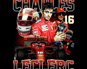 charles leclerc T Shirt Design PNG Instant Download 300 Dpi