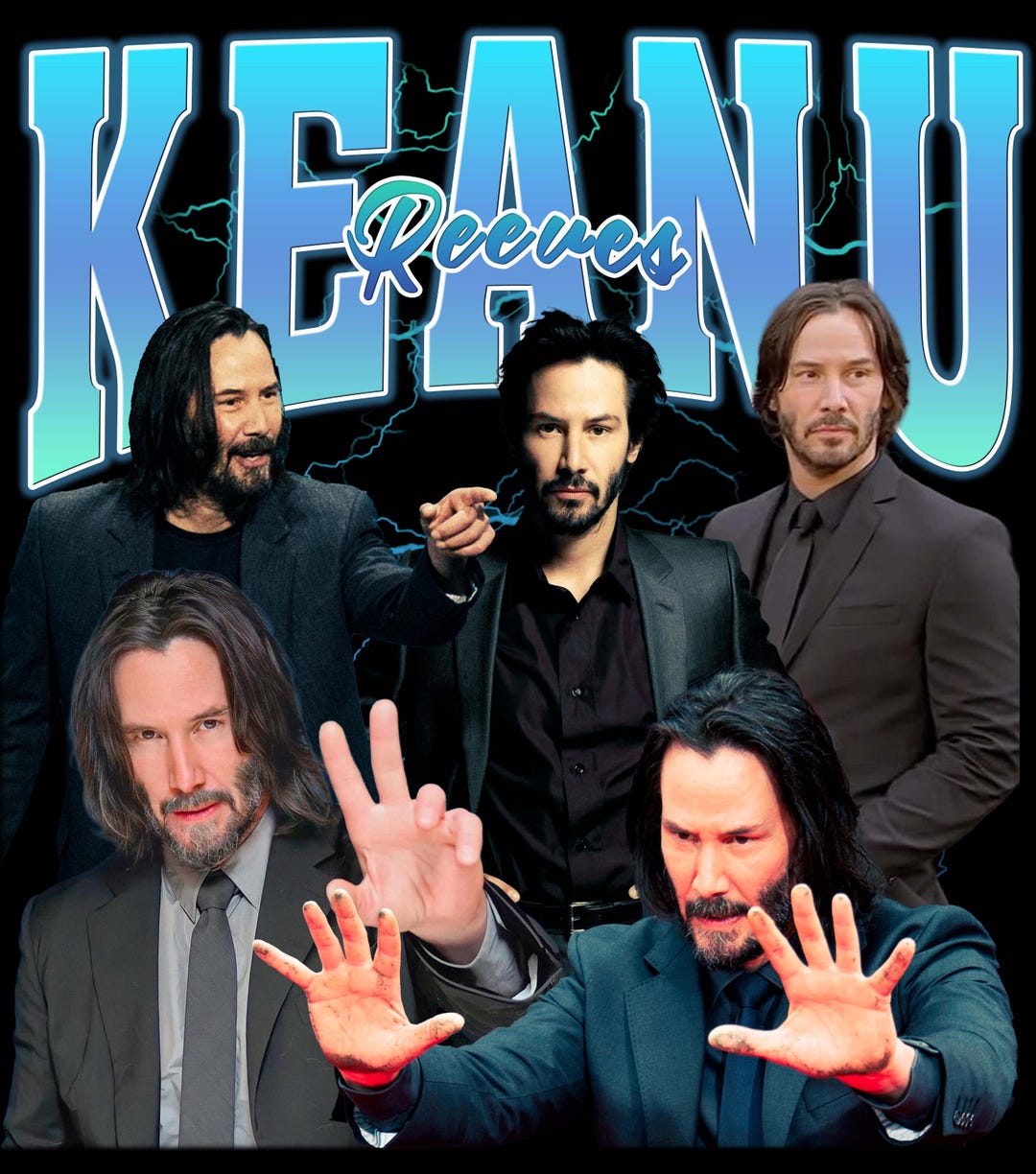 Keanu Reeves T Shirt Design PNG Instant Download 300 Dpi - Etsy Canada