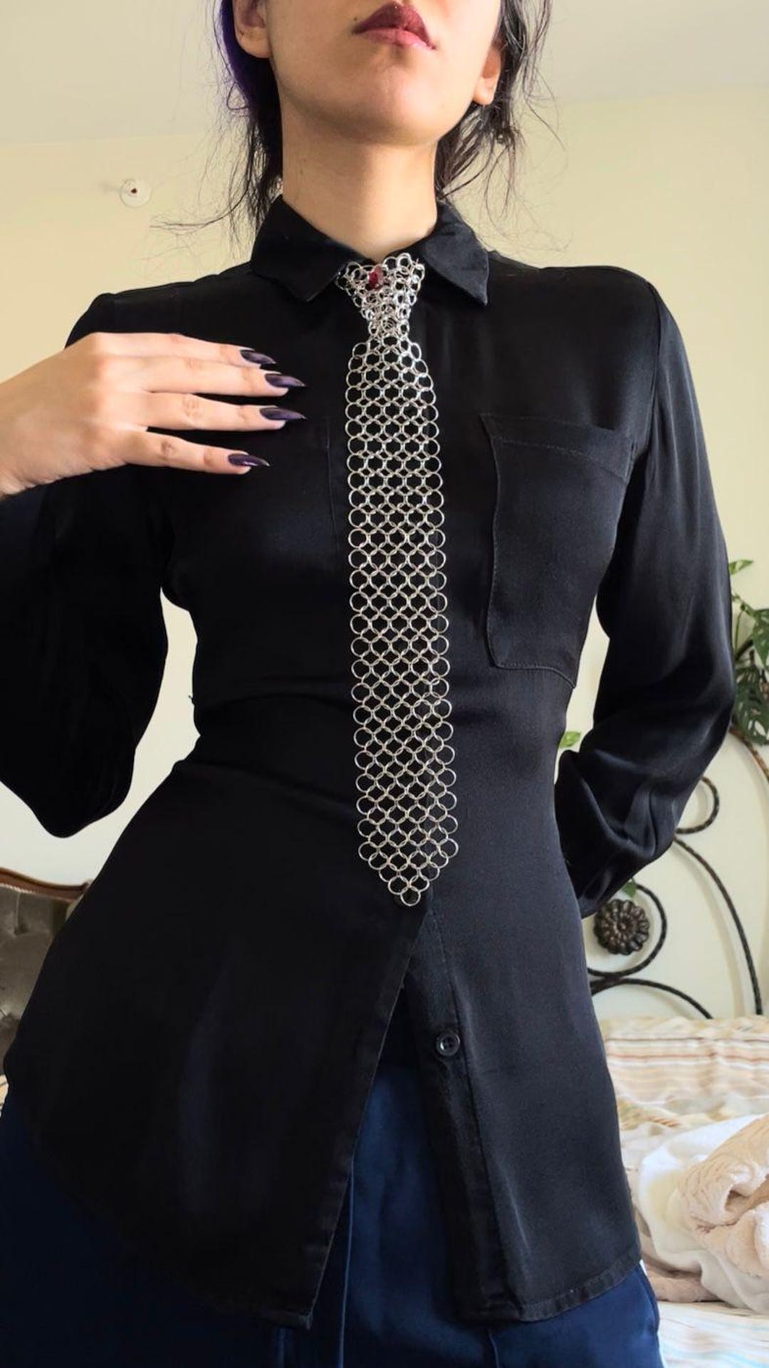 Handmade Chainmail Necktie: Gothic Wedding, LARP, Steampunk - Etsy UK