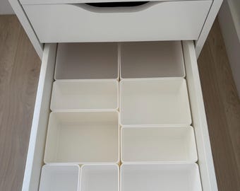Drawer Dividers for IKEA Alex Desk BOTTOM Drawer & Any Drawer Storage | Custom Storage Organizer Inserts - for Office, Bathroom, Kitchen
