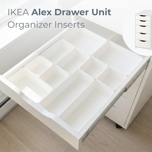 Modular Drawer Organization Dividers for IKEA ALEX Desk Top Drawer | Custom Storage Organizer | Desk Drawer Inserts for Office, Craft & Home