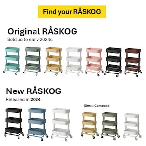 IKEA RASKOG Cart Organizer Bins | 4 PC Set | 3D Printed Storage Inserts ...