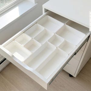 Modular Drawer Organization Dividers for IKEA ALEX Desk Top Drawer | Custom Storage Organizer | Desk Drawer Inserts for Office, Craft & Home