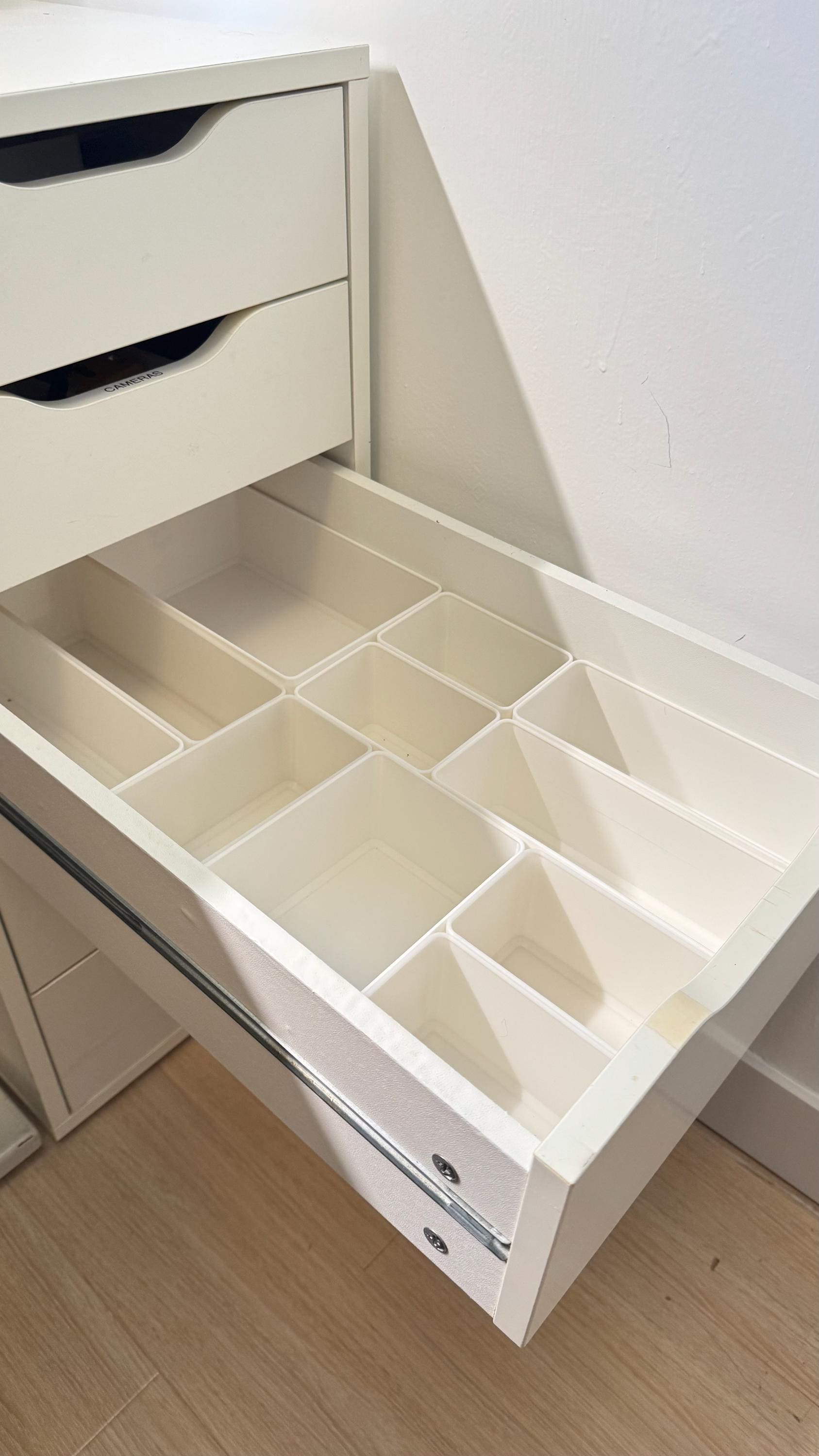 Drawer Dividers for IKEA ALEX Desk BOTTOM Drawer & Any Drawer