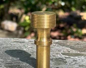 Unfinished brass lamp finial