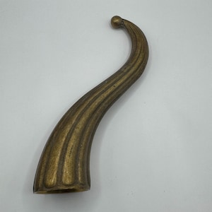 Raw brass lamp finial