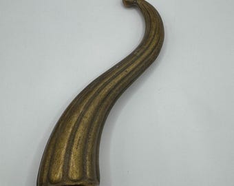 Raw brass lamp finial