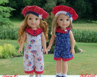 PDF Sewing Pattern: SHORTY and SWEET/ Sewing Pattern for 14" American Girl  Wellie Wishers®.