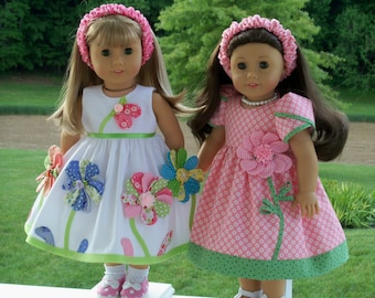 PDF SEWING PATTERN for 18 Inch Doll Clothes - Sweet Pea by Farmcookies/ Fits Like American Girl Doll Clothes