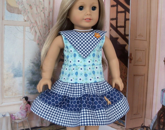 SALE! Fits Like American Girl Doll Clothes / Farmcookies Summer 18 Inch Doll Dress / 18 Inch Doll Clothes For American Girl