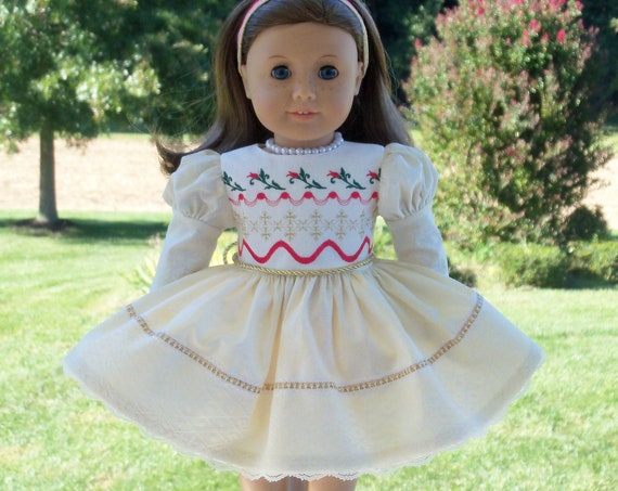 Fits Like American Girl Doll Clothes / 18 Inch Size / Special Occasion Holiday Dress / Fits American Girl and other 18 Inch Doll