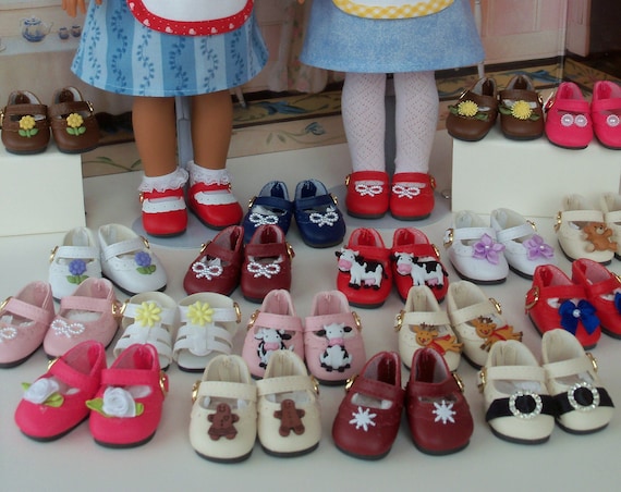 Wellie Wisher® Size 14 Inch Shoes / Custom Made to your Specs/ Doll Accessories for American Girl® Wellie Wishers® or Hearts4Hearts®