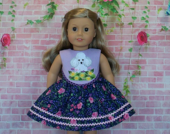 Fits Like American Girl Doll Clothes / Easter Doll Dress/ Spring Dress by Farmcookies /18 Inch Doll Clothes For American Girl