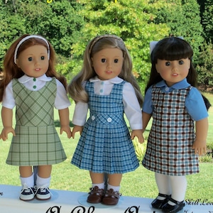 18 Inch Size / PDF Sewing Pattern: A CLASS ACT /School Uniform Sewing Pattern fits Like American Girl Doll Clothes Patterns