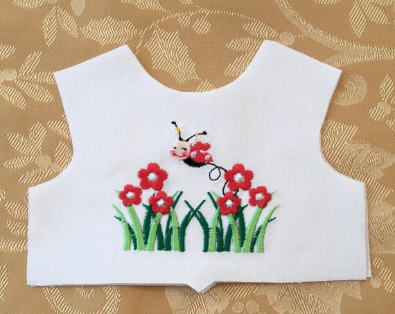 18 Inch size / Farmcookies Embroidered Bodice Front / Lining Included / Sewing for 18" American Girl Doll Clothes