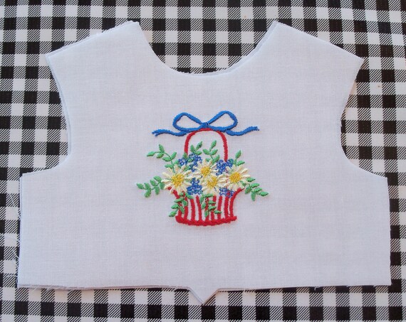 18 Inch size / Farmcookies Embroidered Bodice Front / Lining Included / Sewing for 18" American Girl Doll Clothes