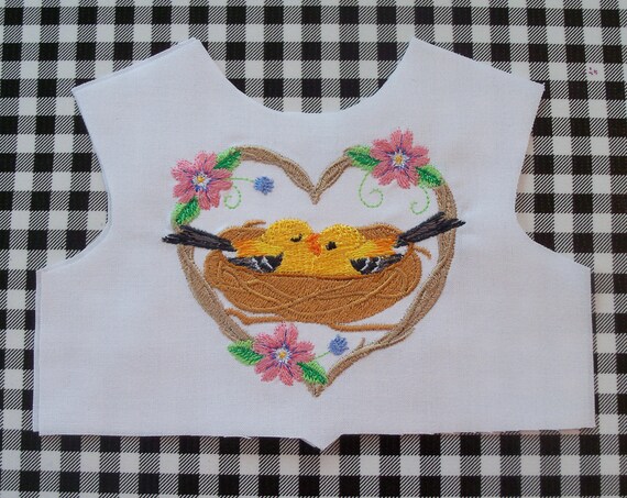 18 Inch size / Farmcookies Embroidered Bodice Front / Lining Included / Sewing for 18" American Girl Doll Clothes