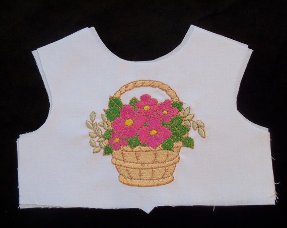 18 Inch size / Farmcookies Embroidered Bodice Front / Lining Included / Sewing for 18" American Girl Doll Clothes