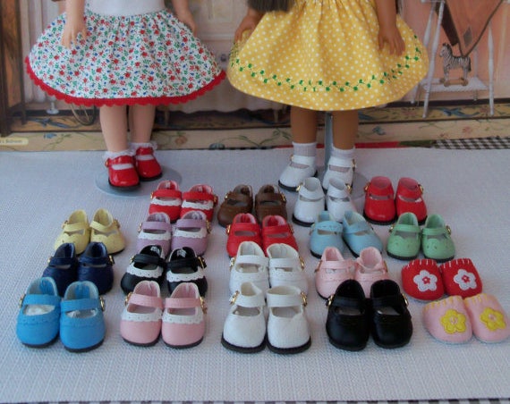Like American Girl Doll Wellie Wisher® Doll Shoes /CUSTOM Made to Your SPECS / Shoes, Doll Clothes for Wellie Wishers® & Hearts 4 Hearts
