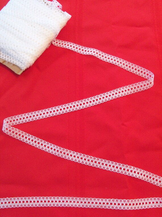Doll Clothes Lace / 5 Yards White Beading/ Insertion Lace / Sewing for 18" American Girl Doll Clothes