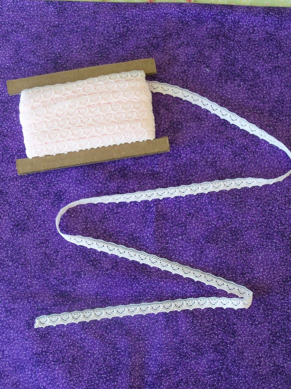 4 yards Premium Pastel Pink Crochet Lace for Doll Clothes / Farmcookies Narrow Lace and Trims for 18 Inch American Girl Doll Clothes