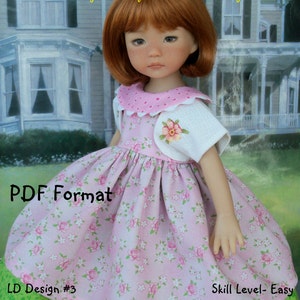 PDF Sewing Pattern / Swing Into Spring / Sewing Pattern for  Dianna Effner&#39;s 13&quot; Little Darling Dolls