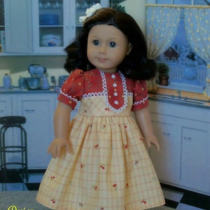 PDF Sewing Pattern / Ruthie&#39;s Birthday Dress/ Fits American Girl® or other 18&quot; Dolls