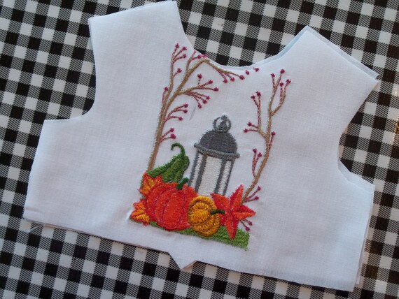 18 Inch size / Farmcookies Embroidered Bodice Front / Lining Included / Sewing for 18" American Girl Doll Clothes