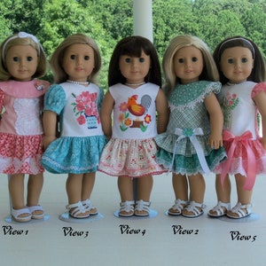 PDF SEWiNG PaTTERN / Farmcookies FOREVER YOURS / Fit and Flare Doll Dresses / Clothes for American Girl Dolls image 2