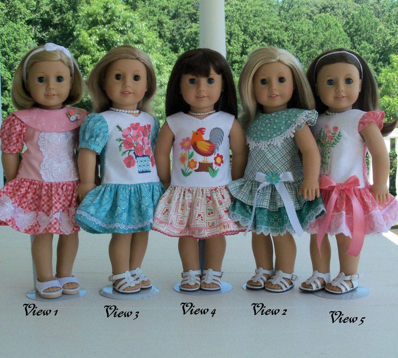 PDF SEWiNG PaTTERN / Farmcookies FOREVER YOURS / Fit and Flare Doll Dresses / Clothes for American Girl Dolls image 2