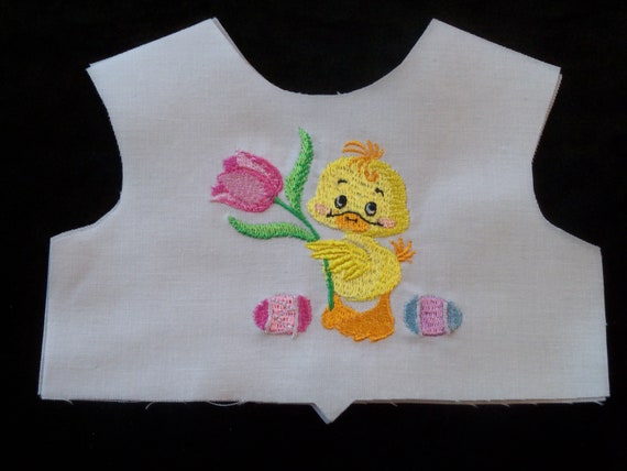 18 Inch size / Farmcookies Embroidered Easter Bodice Front / Lining Included / Sewing for 18" American Girl Doll Clothes