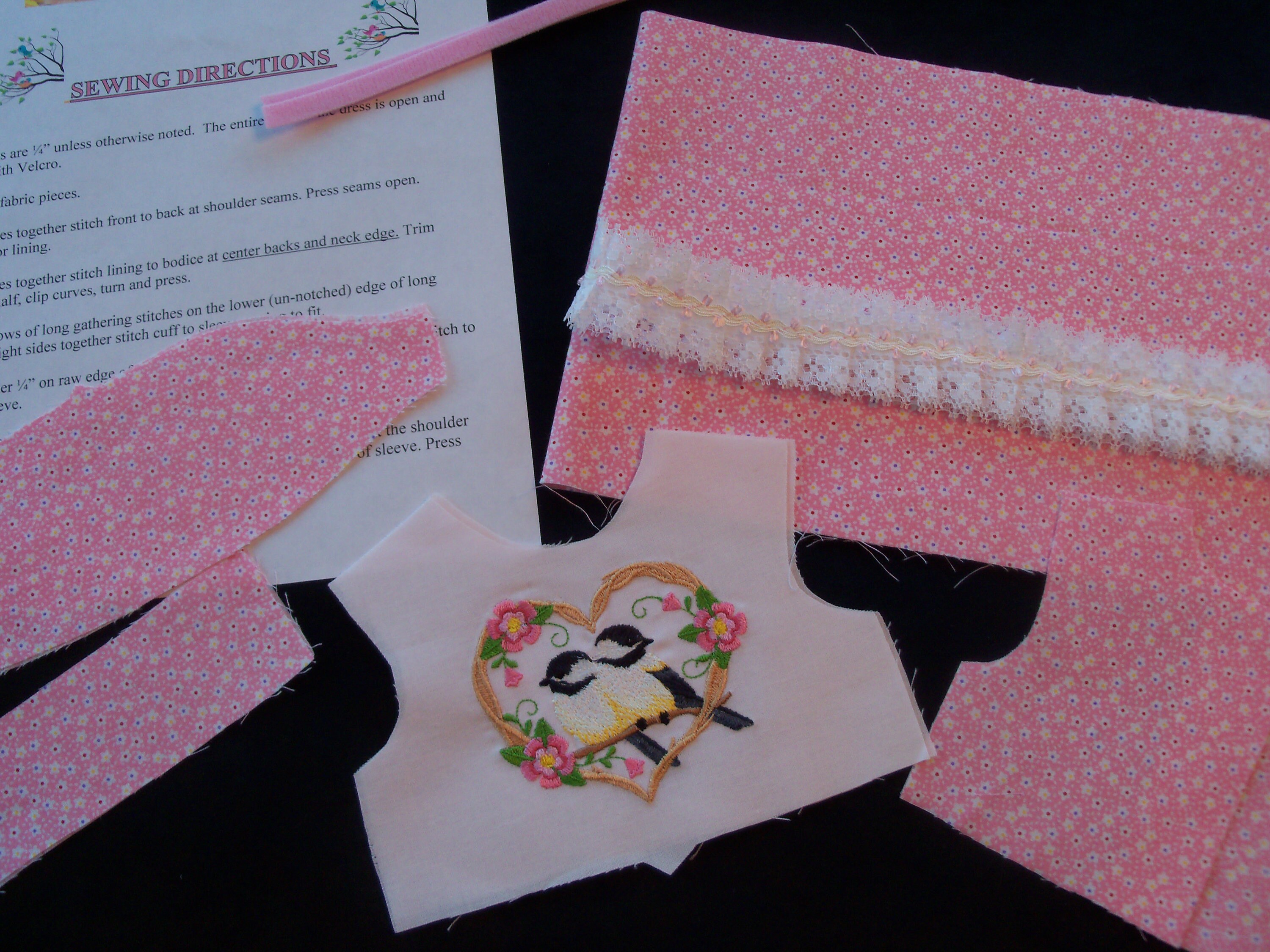 doll dress making kit