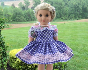 Fits Like American Girl Doll Clothes / Farmcookies Spring Doll Dress  / 18" Dress For American Girl Doll
