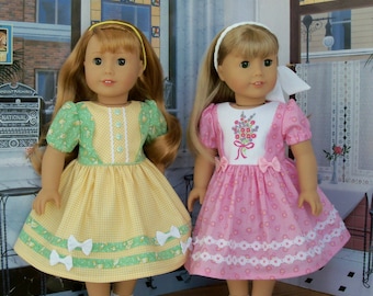 PRINTED SEWING PATTERN  For American Girl Doll Clothes / Rainbow Sherbet  /  fits American Girl® or Other  18" Dolls