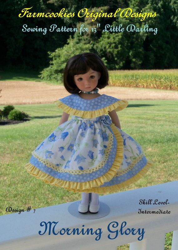 PDF Sewing Pattern / MORNING GLORY for Dianna Effner's 13" Little Darling Dolls