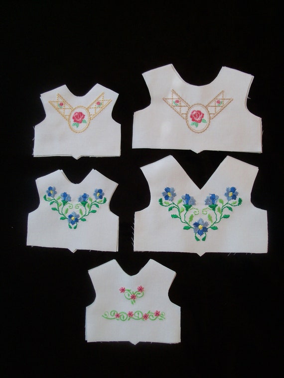 14 and 18 Inch size / Farmcookies Embroidered Bodice Front / Lining Included / Clothes for American Girl Doll